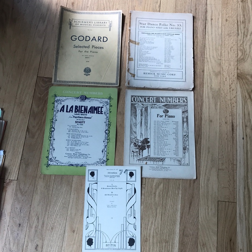 3/$20 💎 Vintage sheet music 1929 1930’s for piano & ukulele sheet music books
